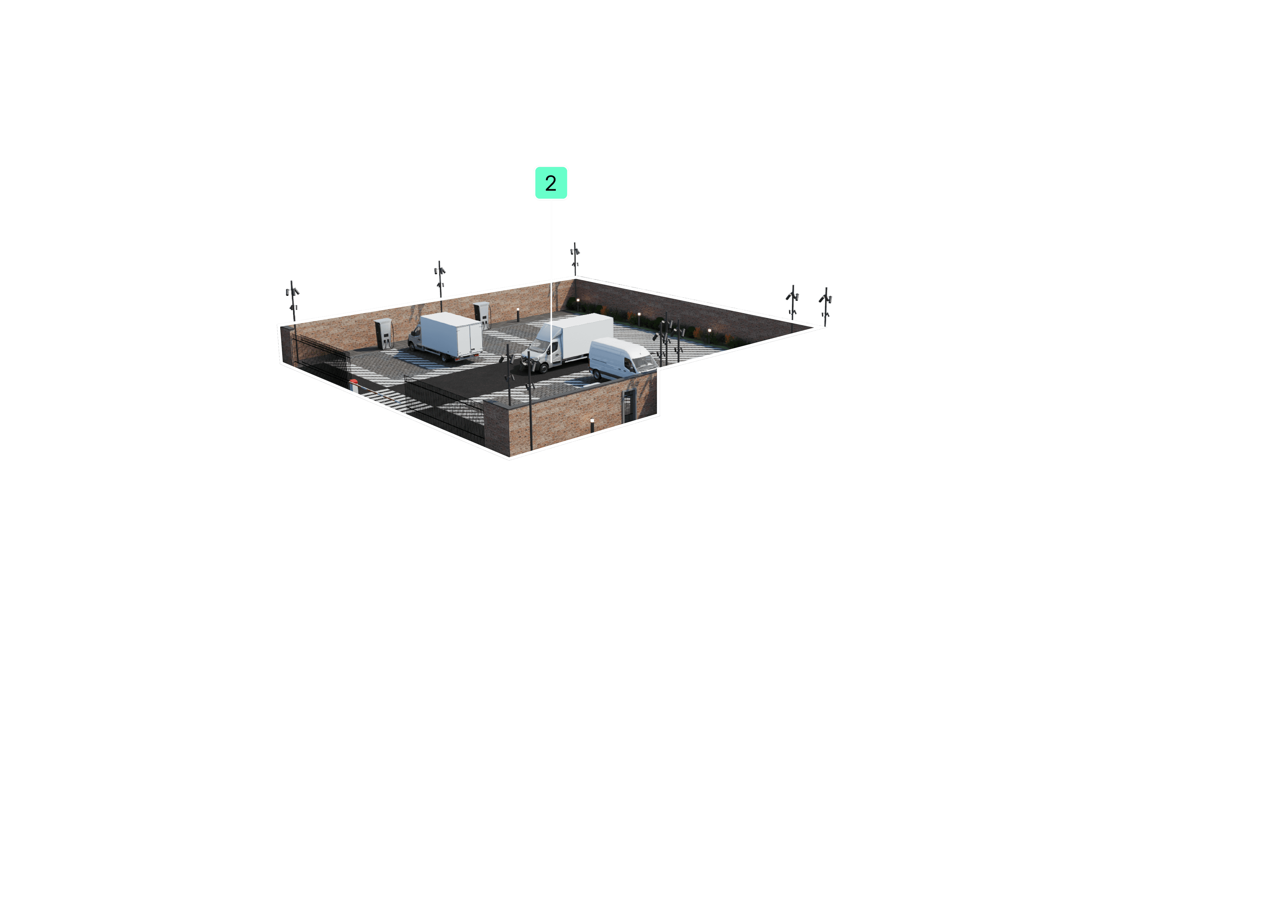Commercial fleet parking